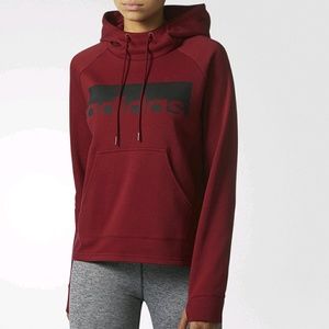 NEW Adidas burgundy hoodie M